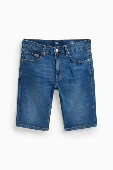 Herren - Jeans-Shorts - jeansblau