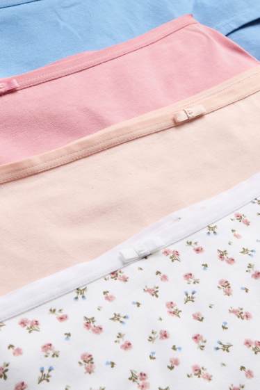 Dames - Set van 4 - hipster - roze / blauw