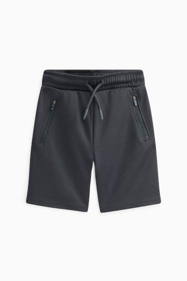 Kinder Jungen - Sweatshorts - schwarz