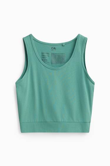 Damen - Sport-Crop-Top - grün