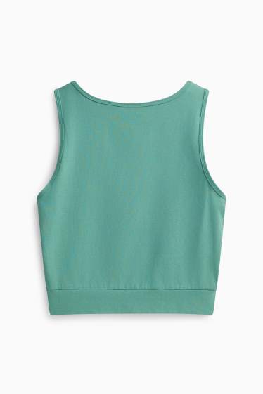 Damen - Sport-Crop-Top - grün