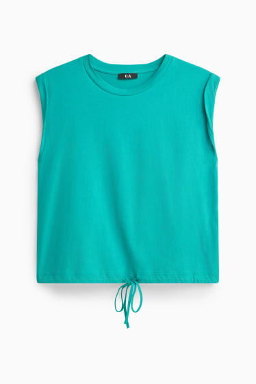 Women - T-shirt - regular fit - turquoise