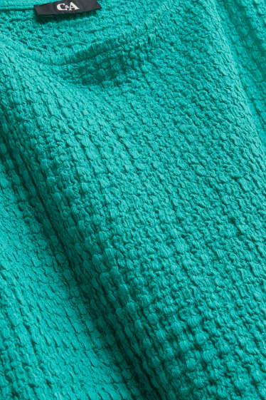 Women - Top - textured - green