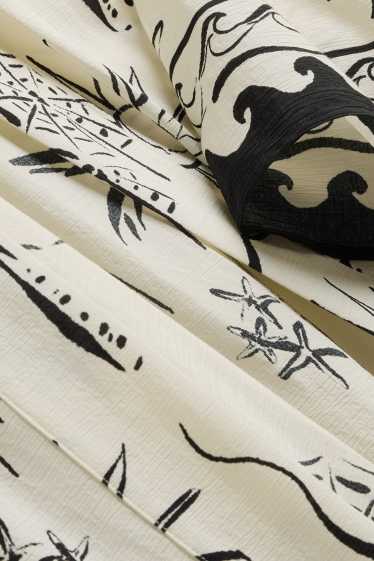 Women - Kimono - patterned - cremewhite