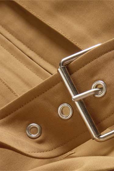 Femmes - Veste à ceinture - marron clair