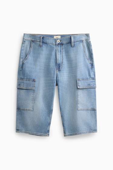 Hommes - Short en jean - jean bleu