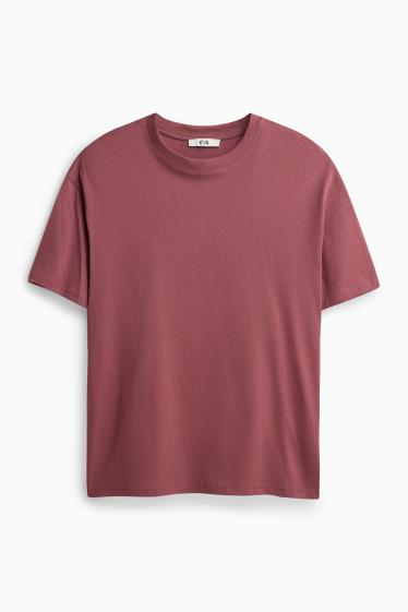 Damen - T-Shirt - Relaxed Fit - rot