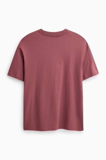Damen - T-Shirt - Relaxed Fit - rot
