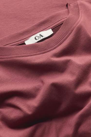 Damen - T-Shirt - Relaxed Fit - rot