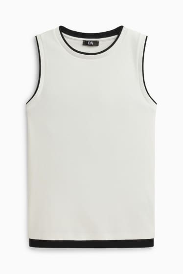 Women - Top - 2-in-1 look - white