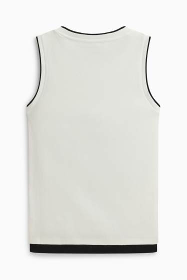 Women - Top - 2-in-1 look - white