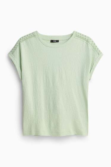 Femmes - T-shirt - regular fit - vert clair