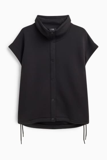 Femmes - Gilet sans manches en molleton - noir