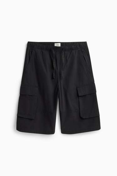 Uomo - Shorts cargo - nero