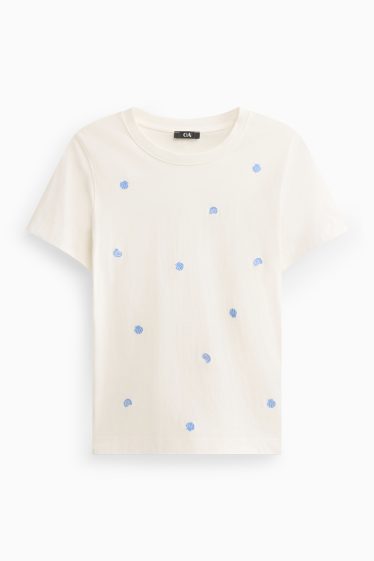 Women - T-shirt - regular fit - white