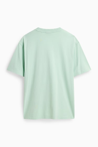 Heren - T-shirt - mintgroen