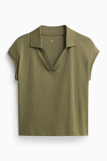 Dames - Poloshirt - kaki