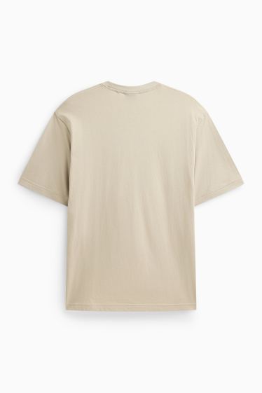 Men - T-shirt - relaxed fit - beige