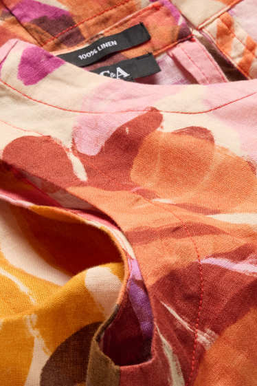 Dames - Blouse - fuchsiarood / oranje