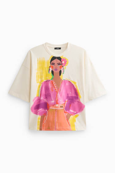 Dames - T-shirt - wit