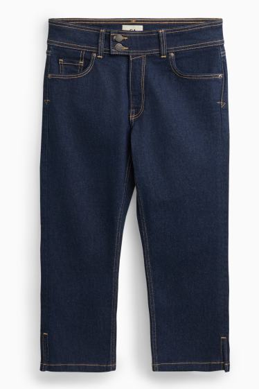 Dames - Broek - jeansdonkerblauw