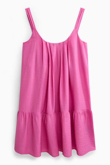 Dames - Jurk - fuchsiarood