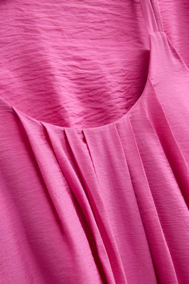 Dames - Jurk - fuchsiarood