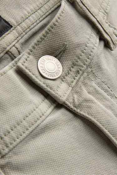 Heren - Jeansshorts - jeansgroen