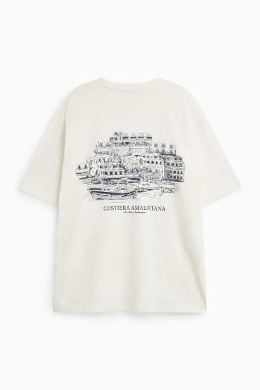 Herren - T-Shirt - Oversized - weiß