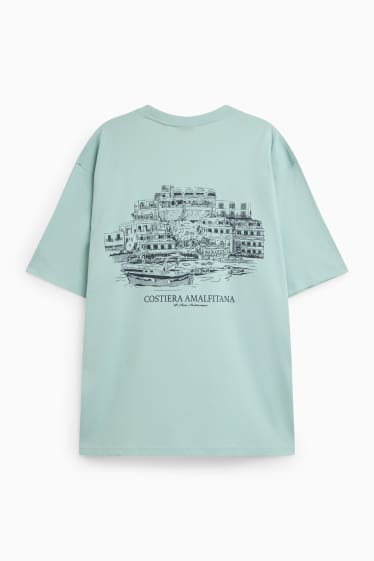 Herren - T-Shirt - Oversized - hellblau