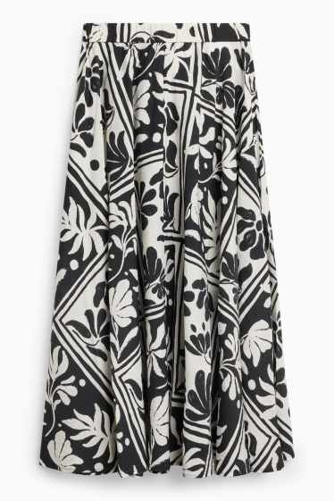 Women - Skirt - black / white