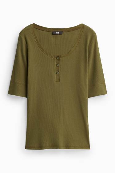 Women - T-shirt - khaki