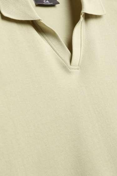 Pánské - Polokošile - relaxed fit - světle zelená