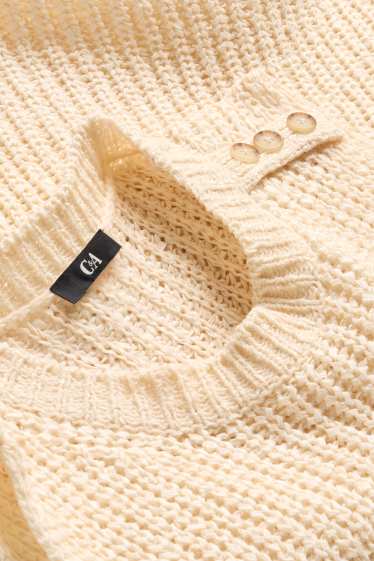Damen - Pullunder - cremefarben