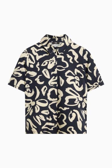 Dona - Brusa - blau/crema