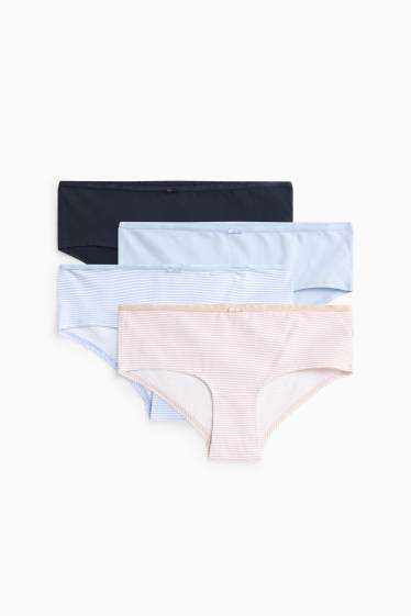 Femmes - Culotte hipster - rose pâle / bleu clair