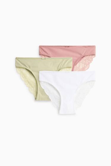 Dames - Set van 3 - slip - kaki