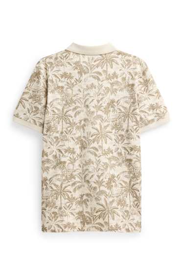 Heren - Poloshirt - beige