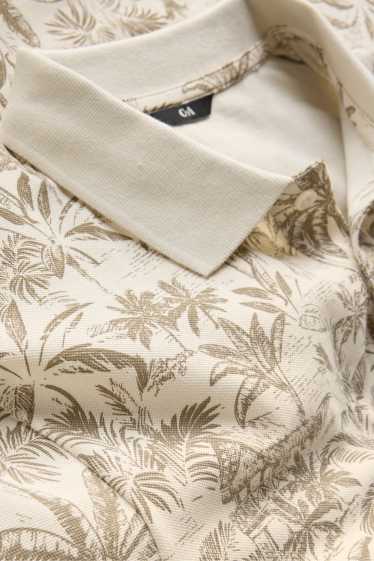 Heren - Poloshirt - beige