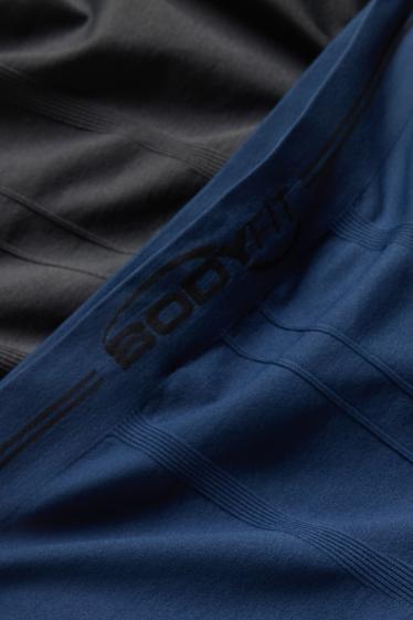 Heren - Set van 2 - trunk - naadloos - donkerblauw