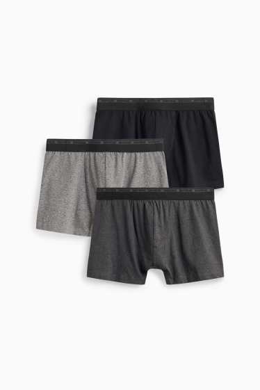 Herren - Multipack 3er - Trunks - grau
