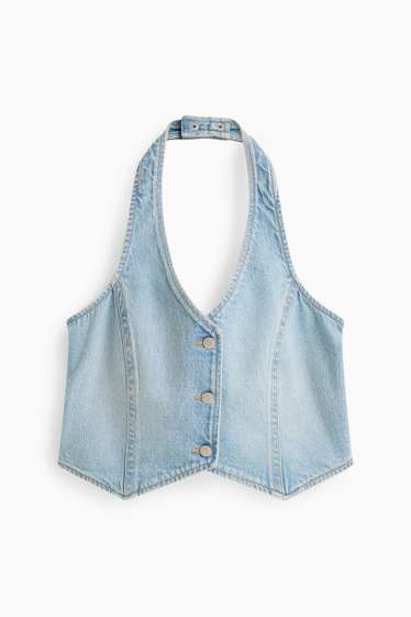 Damen - Jeans-Top - helljeansblau