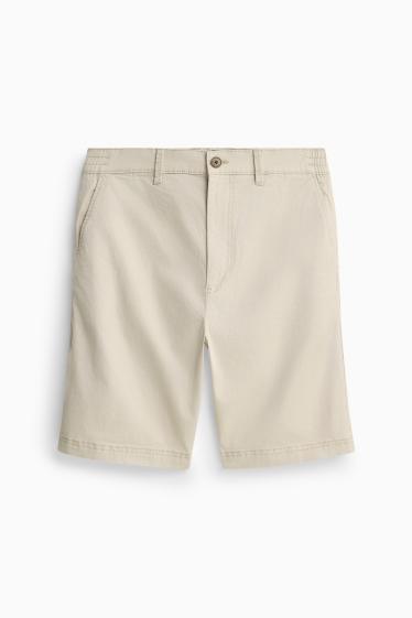 Hommes - Short en jean - beige