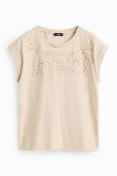 Damen - Top - beige