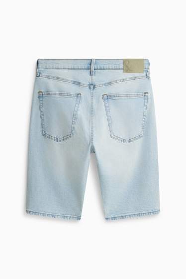 Heren - Bermuda van spijkerstof - jeanslichtblauw
