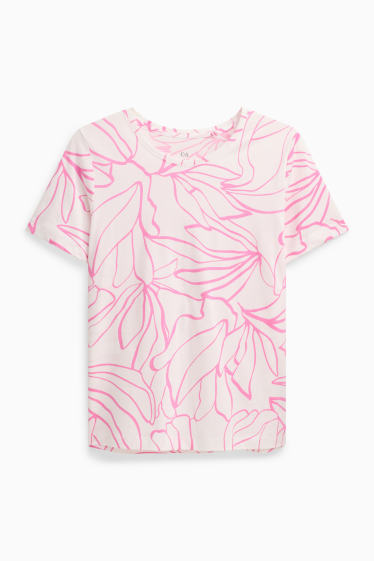 Women - T-shirt - white / rose