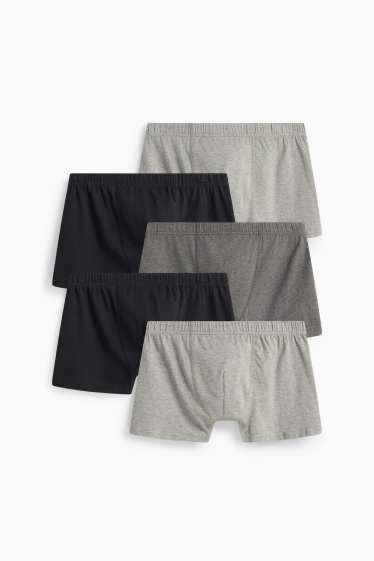 Hommes - Lot de 5 - boxers - gris clair