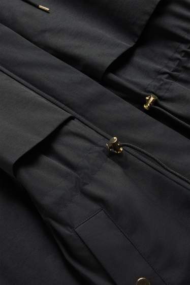 Femmes - Veste à capuche - finition déperlante - noir