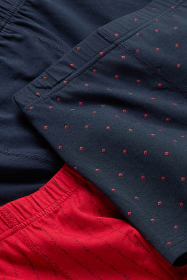 Hombre - Pack de 3 - trunks - rojo