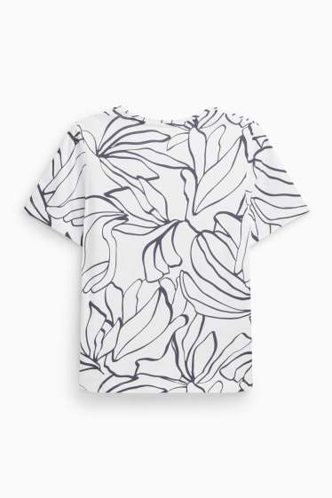 Women - T-shirt - white / black